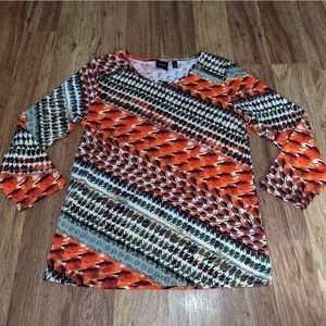 Women's Rafaella Quarter Sleeve Shirt Size Medium